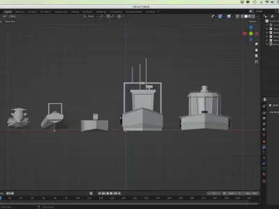 Assets for Roblox Low-poly 3D model