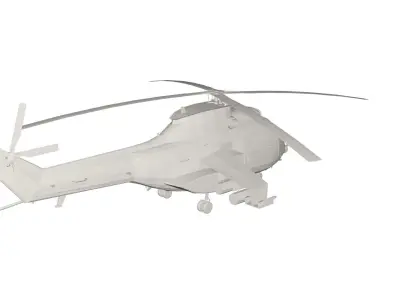 Military Helicopter concept 3D model order