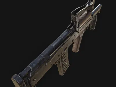 OTs-14 Groza Low-poly 3D model purchase