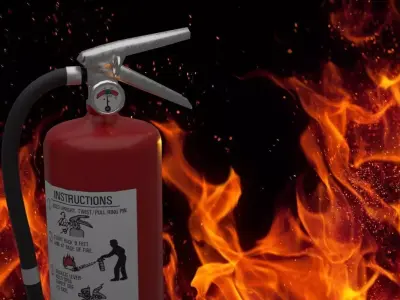 Fire Extinguisher Low-poly 3D model 57