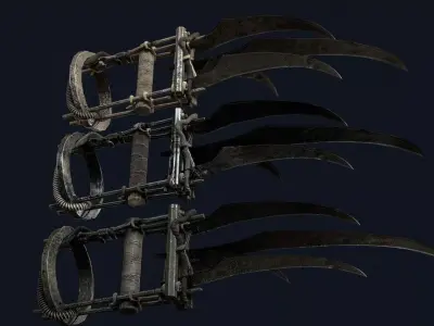 Maniac Modular Claws Low-poly 3D model