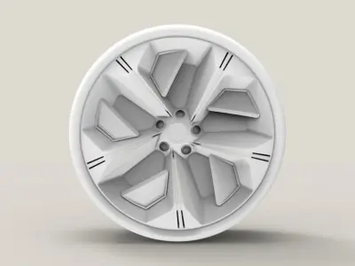 Car Wheel Concept 3D model by thepalashagrawal