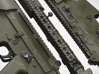 AK5C rifle Low-poly 3D model purchase