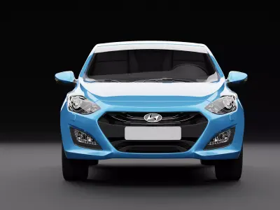 Hyundai i30 Metallic Blue 3D model