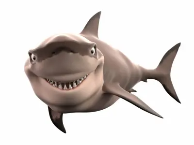 White Shark Toon 3D model