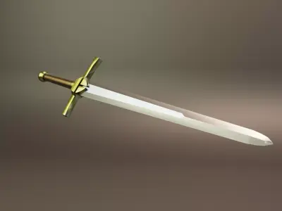 Sword Low-poly 3D model Low-poly 3D model