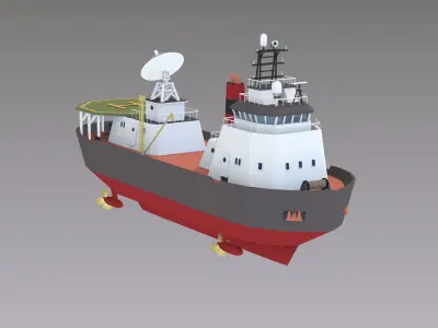 Cartoon Ice breaker 3D model