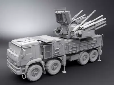 Pantsir S1 Scale model  3D print model