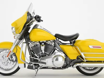 Classic Motorcycle 02 3D model