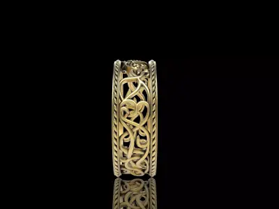 Dragon Band Ring 3D print model