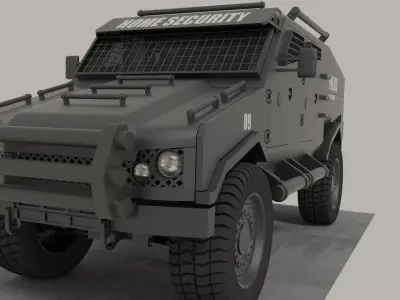 armoured vehicle Free 3D model