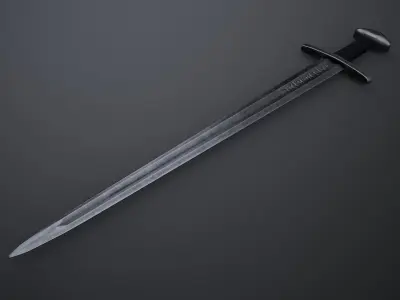 Ulfberht sword Low-poly 3D model