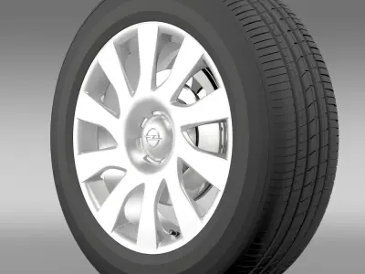 Opel Vivaro Van wheel 2015 3D model