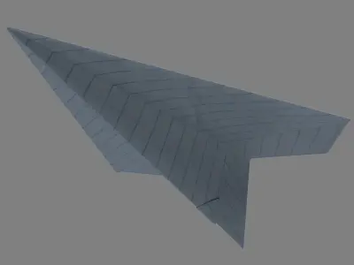 Paper Plane 3D model buy