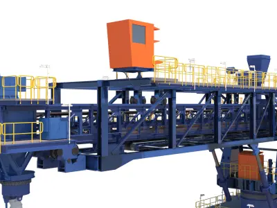3d shiploader construction machine 3D model
