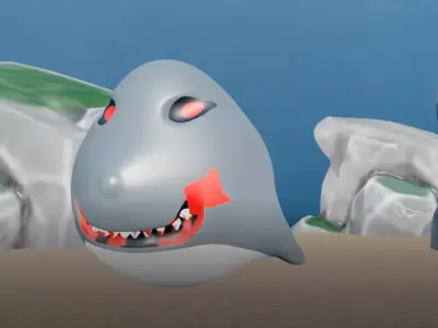 Shark 3D model 4