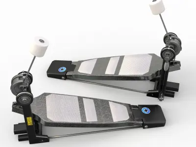bass drum pedal 3D model