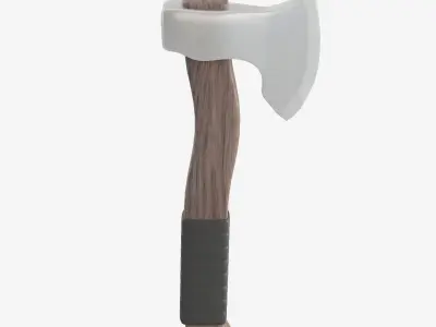 Survival Axe 01 Low-poly 3D model