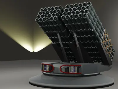 Launcher missile 3D model
