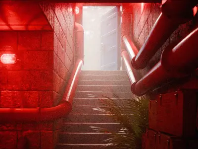 Underground Bunker 3d Scene 3D model