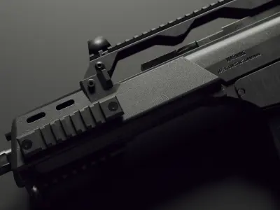 g36 c - low poly - Heckler Koch Low-poly 3D model