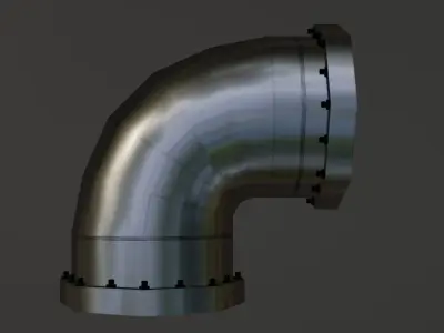 Pipe corner 3D model purchase