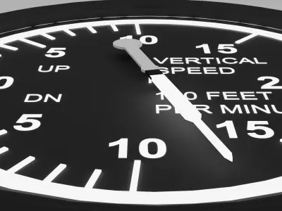 Vertical Speed Indicator 3D model