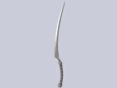 Curse blade Low-poly 3D model