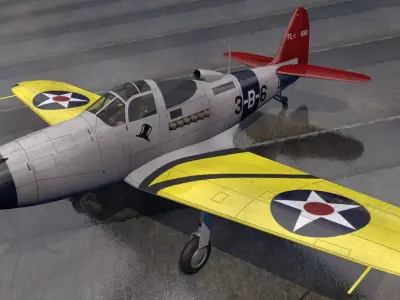 Bell FL-1 Airabonita 3D model