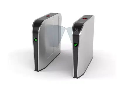 Automatic Turnstiles Gate 3D model purchase