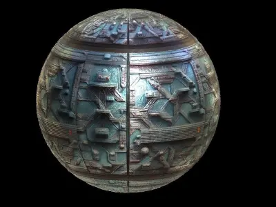PBR Sci-Fi Seamless Realistic Material SBSAR 4k Texture 02 Texture