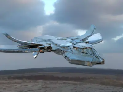 Military Spaceship  3D model