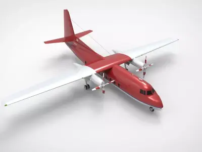 Fokker F27 3D model