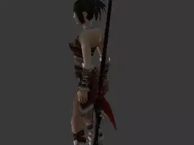Female Barbarian 3D model