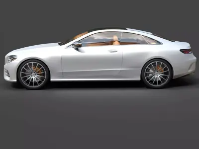 Mercedes-Benz E-Class Coupe C238 - High-Poly 3D Model 3D model