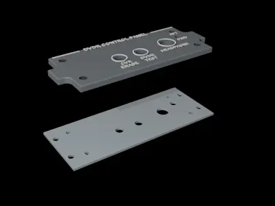 EMBRAER E1 OVERHEAD - DVDR CONTROL PANEL 3D print model