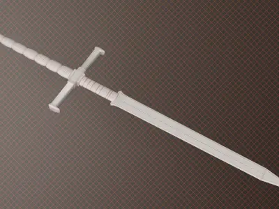 One Sword Base Mesh - First Vol  Free low-poly 3D model