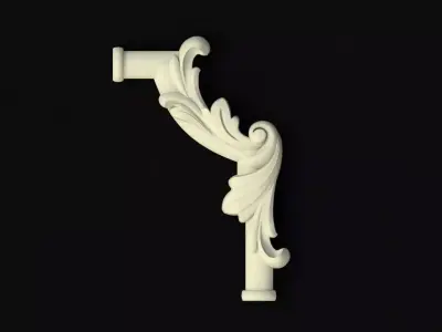 Central decor ornament for furniture Free 3D model 26