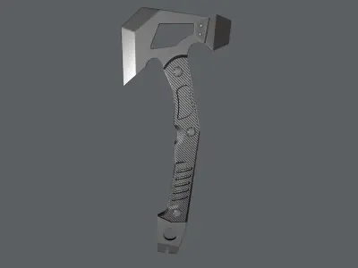tactical axe Low-poly 3D model get