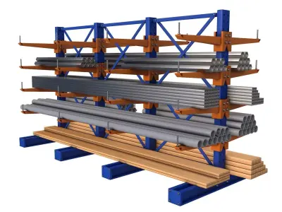  Cantilever Racking System 3D model