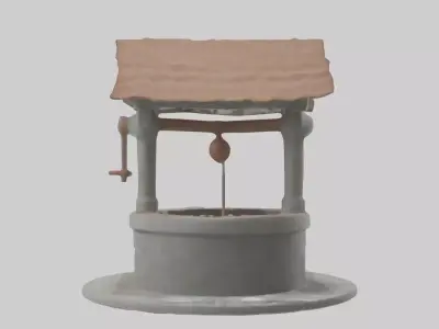Well Model Low-poly 3D model buy