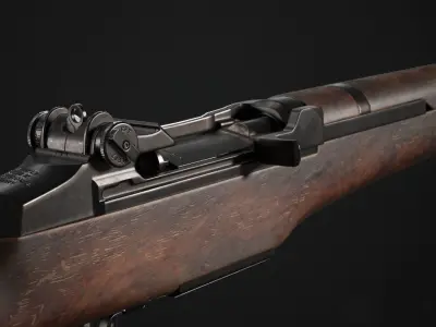 M1 Garand Rifle Low-poly 3D model purchase