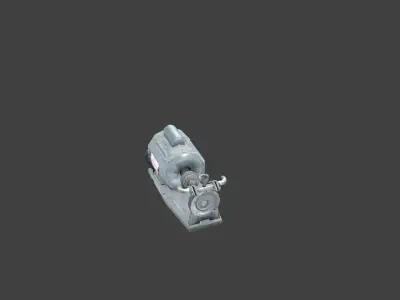 Pump02 machine Low-poly 3D model