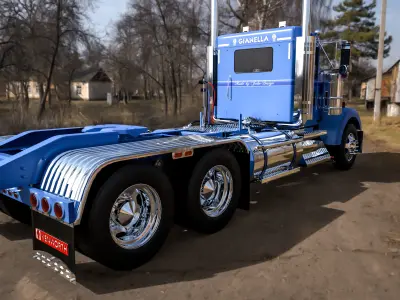 Kenworth W900B JD 3D model