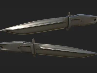 Tactical Combat Knife - Military - Blade - FPS - CS Style Low-poly 3D model