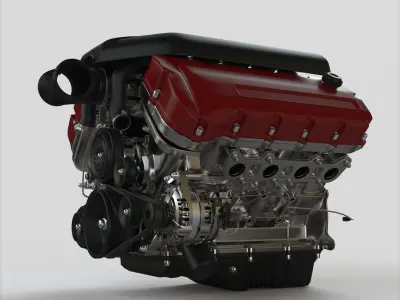 Car engine 3D model get