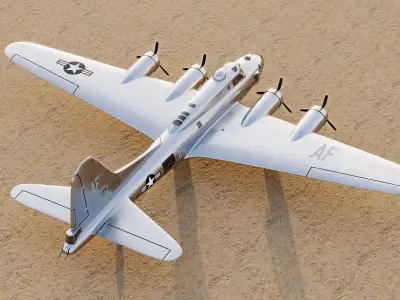 B-17 Flying Fortress 3D model