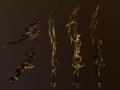 Sword Dune  Low-poly 3D model