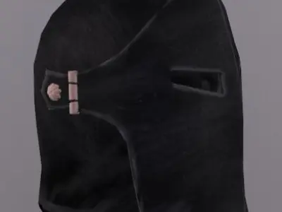 Paladin helmet Low-poly game ready Low-poly 3D model