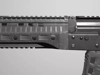 AK-12m1 Assault rifle Low-poly 3D model